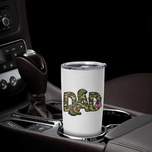 Proud Army Dad USA Flag Camo Tumbler Cup Fathers Day Gift TS12 Print Your Wear