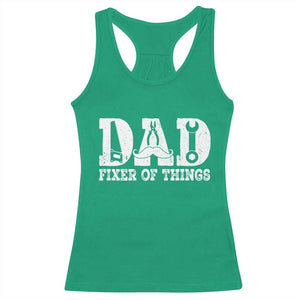 Handyman Dad Fixer Of Everything Racerback Tank Top Funny Garage Papa TS12 Irish Green Print Your Wear