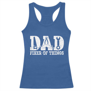 Handyman Dad Fixer Of Everything Racerback Tank Top Funny Garage Papa TS12 Royal Blue Print Your Wear