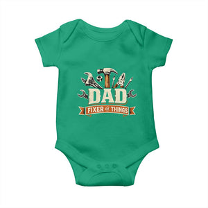 Mechanic Dad Fixer Of All Things Baby Onesie Funny Auto Repair Fathers Day TS12 Irish Green Print Your Wear