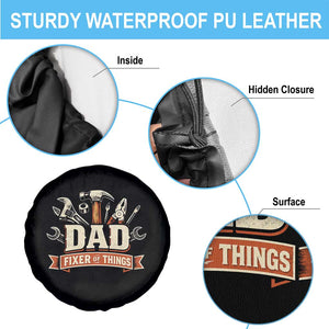 Mechanic Dad Fixer Of All Things Spare Tire Cover Funny Auto Repair Fathers Day TS12 Print Your Wear