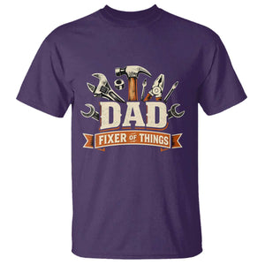 Mechanic Dad Fixer Of All Things T Shirt Funny Auto Repair Fathers Day TS12 Purple Print Your Wear