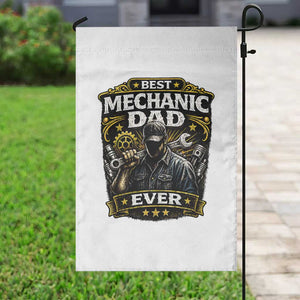 Best Mechanic Dad Ever Garden Flag Auto Repair Fathers Day Graphic TS12 Print Your Wear