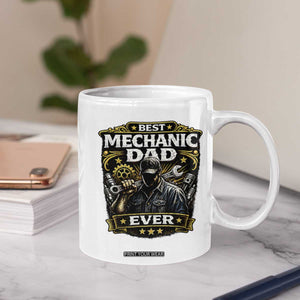 Best Mechanic Dad Ever Coffee Mug Auto Repair Fathers Day Graphic TS12 Print Your Wear