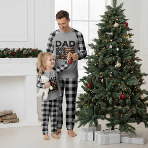 Mechanic Dad American Flag Plaid Pajama Set If He Cant Fix It No One Can TS12 White Plaid Print Your Wear