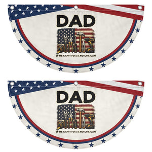 Mechanic Dad American Flag Patriotic Fan Flag If He Cant Fix It No One Can