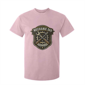 Mechanic Dad Legend In The Garage T Shirt For Kid Funny Auto Repair Fathers Day Gift TS12 Light Pink Print Your Wear