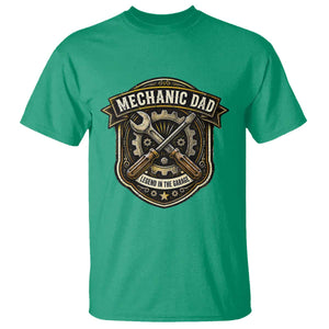 Mechanic Dad Legend In The Garage T Shirt Funny Auto Repair Fathers Day Gift TS12 Irish Green Print Your Wear