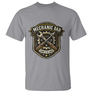 Mechanic Dad Legend In The Garage T Shirt Funny Auto Repair Fathers Day Gift TS12 Sport Gray Print Your Wear