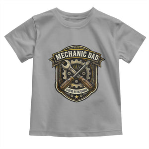 Mechanic Dad Legend In The Garage Toddler T Shirt Funny Auto Repair Fathers Day Gift TS12 Sport Gray Print Your Wear