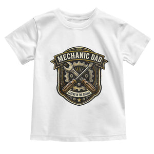 Mechanic Dad Legend In The Garage Toddler T Shirt Funny Auto Repair Fathers Day Gift TS12 White Print Your Wear