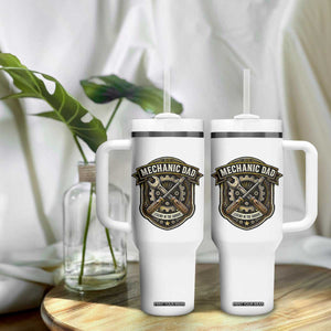 Mechanic Dad Legend In The Garage Tumbler With Handle Funny Auto Repair Fathers Day Gift TS12 Print Your Wear