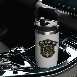 Mechanic Dad Legend In The Garage Flip Straw Tumbler Funny Auto Repair Fathers Day Gift TS12 Print Your Wear