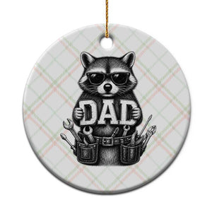 Funny Raccoon Dad Mechanic Ceramic Ornament Trash Panda Fathers Day Gift TS12 1pc Christmas Plaid Print Your Wear