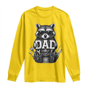 Funny Raccoon Dad Mechanic Long Sleeve Shirt Trash Panda Fathers Day Gift TS12 Daisy Print Your Wear