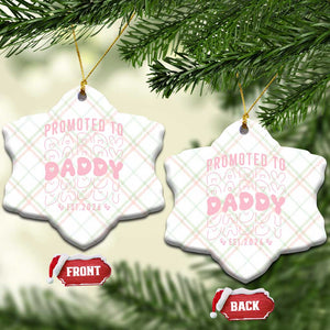 Promoted To Daddy 2026 New Girl Dad Ceramic Ornament First Time Fathers Day Gift TS12 Print Your Wear