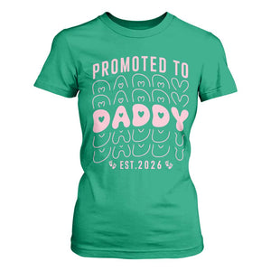 Promoted To Daddy 2026 New Girl Dad T Shirt For Women First Time Fathers Day Gift TS12 Irish Green Print Your Wear