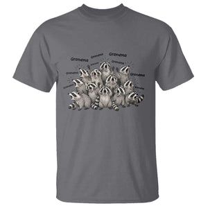 Funny Raccoon Grandma T Shirt Grandmother Chaos Trash Panda TS12 Charcoal Print Your Wear