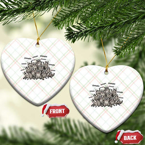 Funny Raccoon Grandpa Ceramic Ornament Chaos Coordinator Grandpa Life Graphic TS12 Print Your Wear