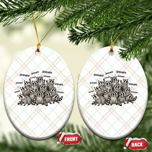 Funny Raccoon Grandpa Ceramic Ornament Chaos Coordinator Grandpa Life Graphic TS12 Print Your Wear