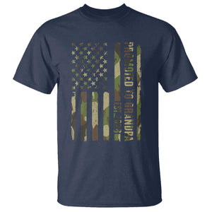 Promoted To Grandpa Est 2026 Patriotic American Flag Camo T Shirt TS12 Navy Print Your Wear