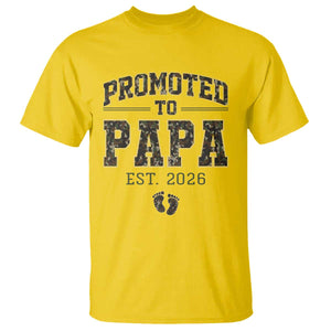Promoted To Dad Est 2026 Camo T Shirt Hunting Style New Dad Gift Graphic TS12 Daisy Print Your Wear