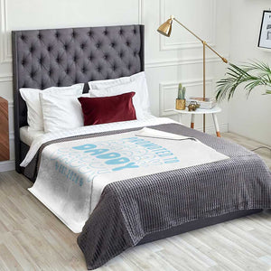 Promoted To Daddy 2026 New Boy Dad Throw Blanket First Time Fathers Day Gift TS12 Print Your Wear