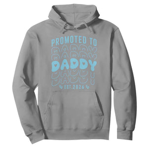 Promoted To Daddy 2026 New Boy Dad Hoodie First Time Fathers Day Gift TS12 Sport Gray Print Your Wear