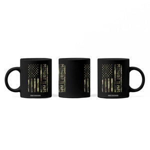 Promoted To Papa Est 2026 American Flag Camo Coffee Mug Patriotic New Papa TS12 Print Your Wear