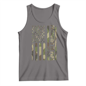 Promoted To Papa Est 2026 American Flag Camo Tank Top Patriotic New Papa TS12 Deep Heather Print Your Wear