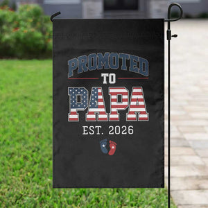 Patriotic Promoted To Dad Est 2026 Garden Flag US Flag New Father Gift TS12 Print Your Wear