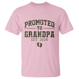Promoted To Grandpa Est 2026 T Shirt Vintage Camo Grandpa Graphic TS12 Light Pink Print Your Wear