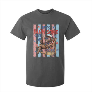 Funny Patriotic Highland Cow T Shirt For Kid 4th Of July Fireworks Celebration