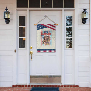 Funny Highland Cow Patriotic Garden Flag 4th Of July Fireworks Celebration TS12 Print Your Wear