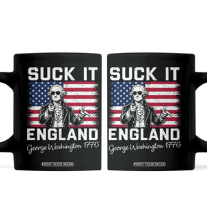 Funny 4th Of July George Washington Coffee Mug Suck It England