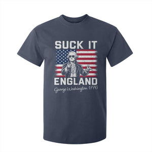 Funny 4th Of July George Washington T Shirt For Kid Suck It England