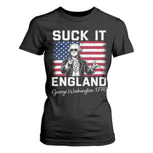 Funny 4th Of July George Washington T Shirt For Women Suck It England