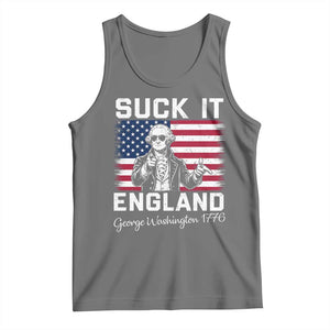 Funny 4th Of July George Washington Tank Top Suck It England