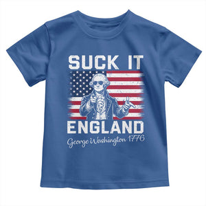 Funny 4th Of July George Washington Toddler T Shirt Suck It England