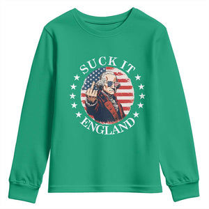 Funny George Washington Revolutionary War Youth Sweatshirt Suck It England