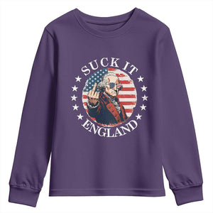 Funny George Washington Revolutionary War Youth Sweatshirt Suck It England