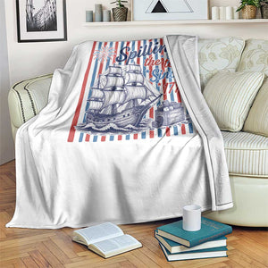 Spilling The Tea Since 1773 Throw Blanket Boston Tea Party USA History Humor