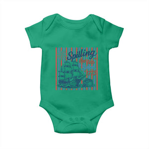 Spilling The Tea Since 1773 Baby Onesie Boston Tea Party USA History Humor