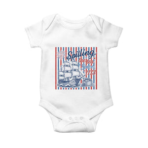 Spilling The Tea Since 1773 Baby Onesie Boston Tea Party USA History Humor