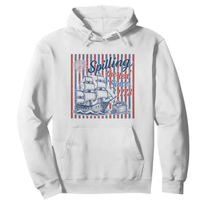 Spilling The Tea Since 1773 Hoodie Boston Tea Party USA History Humor