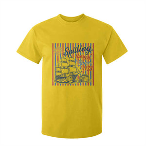 Spilling The Tea Since 1773 T Shirt For Kid Boston Tea Party USA History Humor