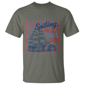 Spilling The Tea Since 1773 T Shirt Boston Tea Party USA History Humor