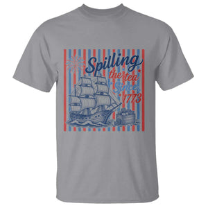 Spilling The Tea Since 1773 T Shirt Boston Tea Party USA History Humor