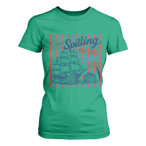 Spilling The Tea Since 1773 T Shirt For Women Boston Tea Party USA History Humor