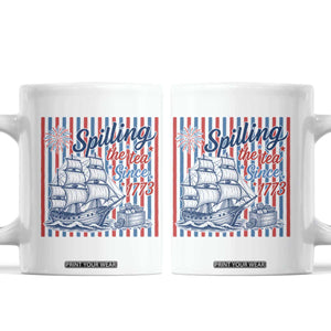 Spilling The Tea Since 1773 Coffee Mug Boston Tea Party USA History Humor